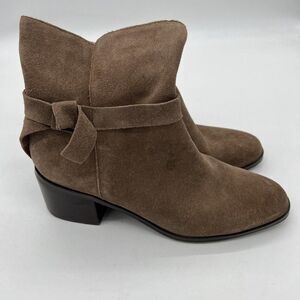 Anthropologie Latigo Danni Suede Brown Boots Size 9.5
